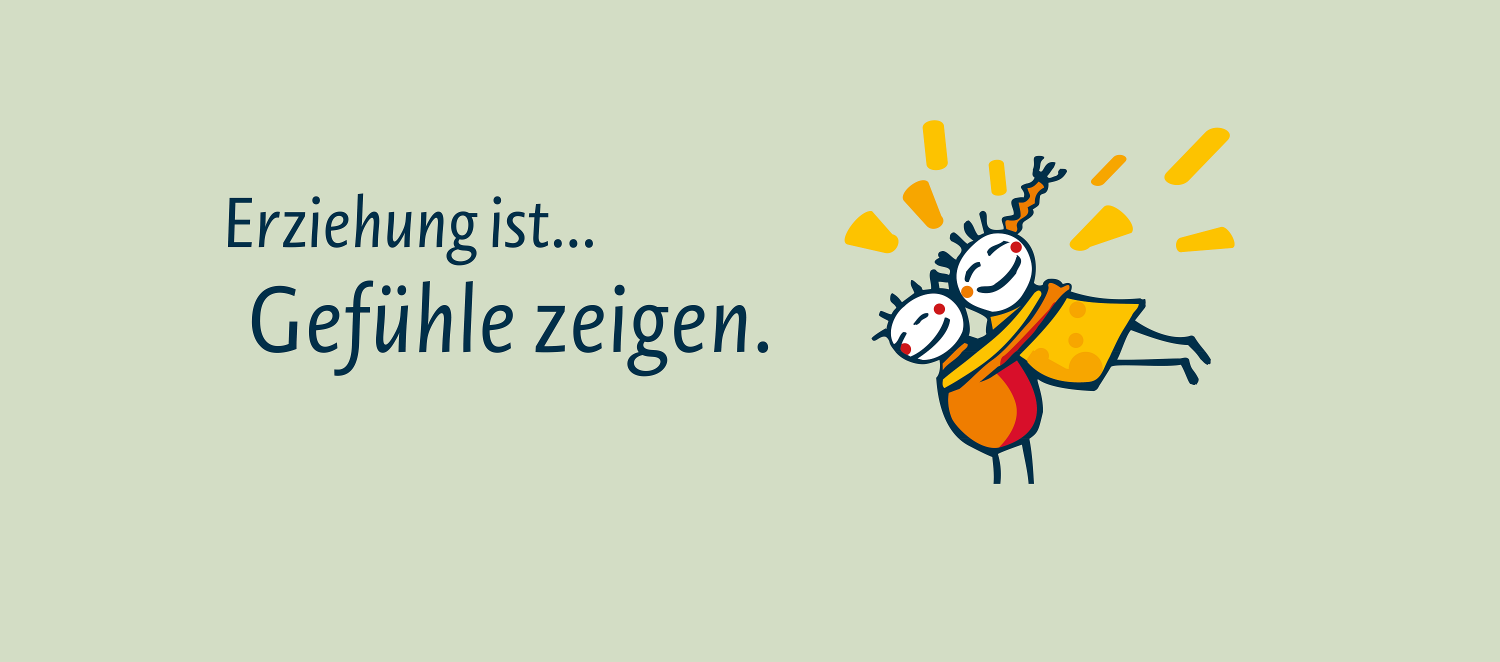 Banner zur Serie "Erziehung ist..." mit dem themenspezifischen Motiv der Serie.  