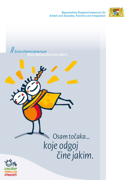 Titelblatt der Broschüre Stark durch Erziehung in kroatischer Sprache