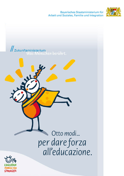 Titelblatt der Broschüre Stark durch Erziehung in italienischer Sprache